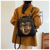 KYLETHOMASW  -  Japanese Cute Fashion Cartoon Embroidery Kawaii Puppy Pu Leather Large Capacity Backpack Student Schoobag Travel Storage Bag