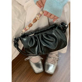 KYLETHOMASW  -  Ins Pleated Underarm Bag for Women 2025 New Spring/summer Fashion Handbag Versatile Crossbody Bags
