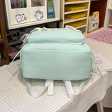 KYLETHOMASW  -  Women's Nylon Lace Bow Backpack Sweet Fresh Aesthetic Daily School Casual Book Bags New Fashion Student Back Packs