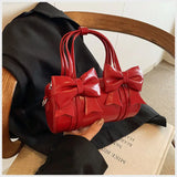 KYLETHOMASW  -  Niche Bow Bag Female 2025 New One-shoulder Underarm Bag All-match Slung Portable Cylinder Design Handbag Women