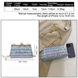 Kylethomasw Sequined Purses and Handbag French Style Women's Bag Luxury Crossbody Bags For Women Wedding Party Shoulder Bag PROM Clutch Bag