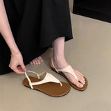 KYLETHOMASW  -  Summer Clip Toe Women Gladiator Sandals Casual Beach Vacation Shoes Ladies Elegant Dress Flats Sandalias