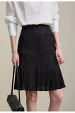KYLETHOMASW  -  Women High Waist Pleated A Line Mini Skirt Slim Petite Casual College Style Summer Bottoms S 3XL