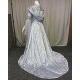 KYLETHOMASW  -  Women Deluxe Witch Dress Medieval Renaissance Maxi Train Dress Halloween Devil Pagan Witch Wedding Cos Costume Hooded Gown Robe