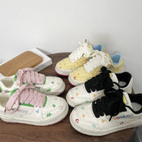 KYLETHOMASW  -  Casual Low-Top Student Sport Sneakers Fashionable All-Match New Arrival Letters Graffiti Thick Bottom Women Shoes Tenis De Mujer