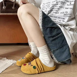 KYLETHOMASW  -  Retro Cute Women Slippers Design Ruffles Applique Fashion Pantuflas Spring Summer Outdoors Non-slip Soft Female Flipflop