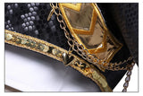 KYLETHOMASW  -  Black Golden Rumi Zoey Mira Cosplay , Costume Wig Girls Suit Child Halloween Party Role Playing Outfit