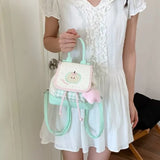 KYLETHOMASW  -  Lovely Apple Plaid Bag Preppy Style Mochila Student Mochilas Mujer Fashion Backpacks Teenage Girls Backpack Bolsas Feminina