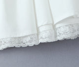 KYLETHOMASW  -  Sweet Women Ruched Chest Fish bow Waist Corset Style Dress Short Sleeve Cross Bandage Lacing up Back Bodycon Mini Party Robe