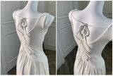 KYLETHOMASW  -  Casual White Solid Long Dresses Fairycore Slash Neck Inclined Shoulder Vestidos Summer Lace-up Ruched Trumpet Womens Dress