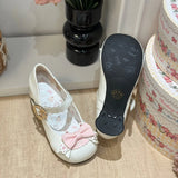 KYLETHOMASW  -  Fashionable Mary Jane Women's Shoes Elegant Temperament Soft Sole Cat Low Heeled Small Round Toe Lolita Shoes for Women Tacones