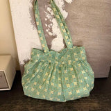 KYLETHOMASW  -  Floral Korean Versatile Tote Commuting Large Capacity Shoulder Bags Women's Bag