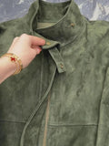 KYLETHOMASW  -  Y2K Cropped Jacket Women Harajuku Vintage Stand Collar Coat Autumn Streetwear Grunge Long Sleeve Zipper Design Outerwears