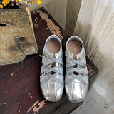 KYLETHOMASW  -  New Spring Mary Jane Cross Strap Flats Shoes Women Fashion Elegant Round Toe Ladies Comfort Soft Sole Ballerinas Shoes