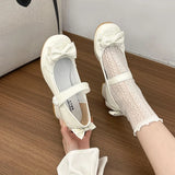 KYLETHOMASW  -  Women's Mary Jane Shoes New Sweet Bowknot Women Lolita Shoes Elegant Wedding Party Causal Princess Ladies Dress Shoes with Heels