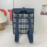 KYLETHOMASW  -  Hit Color Plaid Mochila Trendy Jk Bag Travel Mochilas Mujer Student Bolsas Preppy Style Bags for Woman Large Capaci Backpack