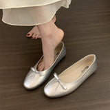 KYLETHOMASW  -  2026 Spring Women Flat Shoes Fashion Round Toe Bow-knot Slip On Ballet Shoes Soft Flat Shoes Ladies Casual Dress Shoes