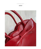 KYLETHOMASW  -  Fashion Sweet Bow Peach Heart Bag Versatile Crossbody Bags Korean Handbag for Women