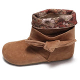 KYLETHOMASW  -  French-style bow suede ankle boots new vintage British style, pairs with skirts, Melard slim boots