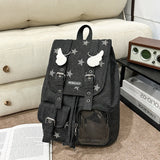 KYLETHOMASW  -  Satr Ita Bag Sweet Cool Mochila Student Mochilas Mujer Korean Style Backpack Daily Commute Bolsas Feminina Bags for Woman