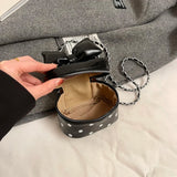 KYLETHOMASW  -  Cute Mini Box PU Leather Crossbody Bag Lady Handbags and Purses Women 2024 Y2K Korean Fashion Chain Cross Body Bag