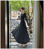 KYLETHOMASW  -  Autumn Winter Korean Minimalist Gentle Style 2 Piece Set Women Knitted Top+High-waisted Skirt Sweater Set Fashion Office Lady