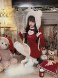 KYLTHOMASW  -   Winter Christmas Knitted Dress Women Patchwork Kawaii Y2K Sweater Mini Dress Female Fashion Sexy Cute Dress