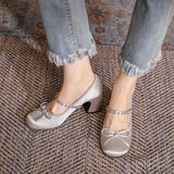 KYLETHOMASW  -  Bow-Knot Casual Woman Shoe Clogs Platform Female Footwear Autumn Round Toe Crystal Butterfly Creepers Dress Summer Fall Rhinesto