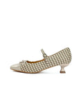 KYLETHOMASW  -  Shoes Woman Mixed Colors Autumn Bow-Knot Casual Female Square Toe New Buckle Moccasin Women Pumps
