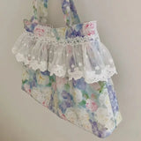 KYLETHOMASW  -  Versatile Flower Lace Underarm Bag for Women 2025 New Large Capacity Casual Versatile Handbag Commuter Bags