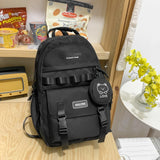 KYLETHOMASW  -  2 Piece Fashion Cute Student School Bag Casual Large Capacity Waterproof Backpack Woman Book Bag Girl