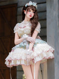 KYLETHOMASW  -  Lolita Sweet Girl Sleeveless Slim Lace-up Women's Ball Gown Party Dresses Romantic Princess Vestidos New