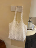 KYLETHOMASW  -  Polka Dot Knot Tote bags for Woman Large Capaci Handbag Commuter Bolsos Mujer New Casual Sac Femme Underarm Bolsas Canvas Bolso