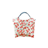 KIylethomasw Korean Style Summer Large Capacity Hand Shoulder Bag Drawstring Shopping Bag Floral Tote Bag Underarm Bag