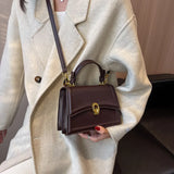 Kylethomasw Small Leather Flap Crossbody Bags for Women 2024 Latest Trend Designer Retro Small Handbags Fashion Female Shoulder Bag