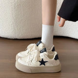 KYLETHOMASW  -  Lightweight Comfortable Sneakers for Women Fashion Star Lace-Up Sports Shoes Woman Casual Breathable Green Sneakers 958