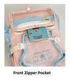 KYLETHOMASW  -  High Capacity School Backpack for Elementary Girls Cute Japanese Ins Style Double Shoulder Bag Breathable Nylon Urban Minimalist