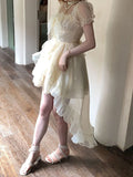 Kylethomasw French Style Temperament Sweet for Women Dress 2024 New Spring Summer SequinsTighten The Waist Dress BOW Princess Mini Dress