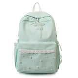 KYLETHOMASW  -  Sweet Girl Lace Pearl Backpack Female Student Large Capacity Lightweight Backpacks