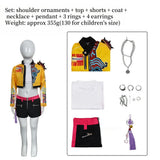 KYLETHOMASW  -  Children Cosplay Performance Costume Outfit Rumi Group Concert Halloween Clothes Outfit Size 110-160