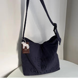 KYLETHOMASW  -  Men and Women Streetwear Travel Crossbody Bags Korean Letter Embroidery Y2k Handbags Trendy Casual All Match Shoulder Bag Women