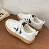 KYLETHOMASW  -  Spring Summer Thick Bottom Training Shoes New Retro Mixed Color Students Sneakers Casual Concise Soft Soled Sports Shoes