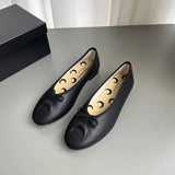 KYLETHOMASW  -  New Knot Flat Bot Single Shoes Women's Slip-On Ballet Shoes Mary Janes Spring and Autumn Casual Fashion Footwear