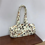 KYLETHOMASW  -  Korean Colorful Polka Dot Shoulder Bags Women Cylinder Zipper Handbag Ladies Unique Versatile Fashion Commute Crossbody Bag