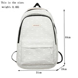 Kylethomasw Love Design Casual Backpack Women Solid Waterproof Student School Bags For Teenage Girls Cute Ladies College Backpack Rucksack