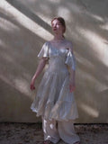 KYLETHOMASW  -  Summer Dress for Women New High-end Designed Temeprature Advanced Elegant Style Niche Chic Bright Silk Spliced Bead Dress