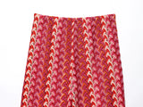 KYLETHOMASW  -  New Autumn Women Vintage High Waist Striped Crochet Knitted Pants Casual Trousers