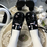 KYLETHOMASW  -  [Spot] Sweet Puff Original Cat Academy Glossy Popular Soft Sole Student Shoes Lolita Women's Shoes