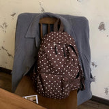 KYLETHOMASW  -  Polka Dot Bag Large Capaci Travel Mochila Zipper Mochilas Mujer Daily Using Backpacks Backpack Outdoors Bolsas Feminina