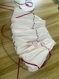 KYLETHOMASW  -  2025 New Strap Bow White Short Women Flower Bud Skirt Looks Thin Spicy Girl High Waist Sweet Summer Trend